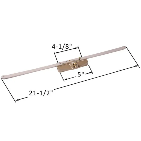 Awning Window Operator (Truth Hardware 11.10) (21 1/2" Single Pull) (Coppertone) - Image 2