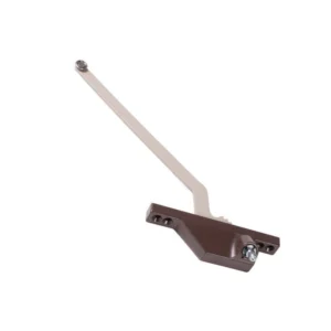 Single Arm Casement Window Operator (Truth Hardware 'Roto Gear' 23.01) (9-1/2" Arm, Front Mount) (Right) (Brown)
