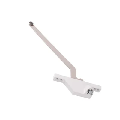 Single Arm Casement Window Operator (Truth Hardware 'Roto Gear' 23.01) (9-1/2" Arm, Front Mount) (Right) (White)