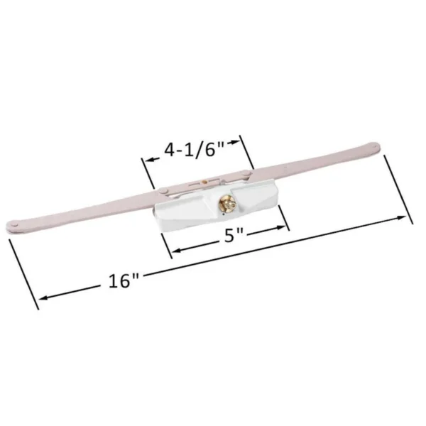 Awning Window Operator (Truth Hardware 11.12) (16" Single Pull) (White) - Image 2