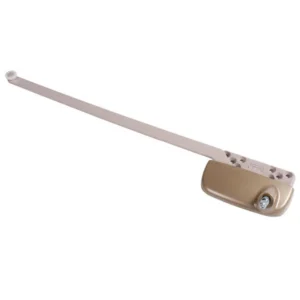 Single Arm Casement Window Operator (Truth Hardware 'Ellipse' 15.32) (13 1/2" Arm) (Left) (Coppertone) (Roller Nylon)