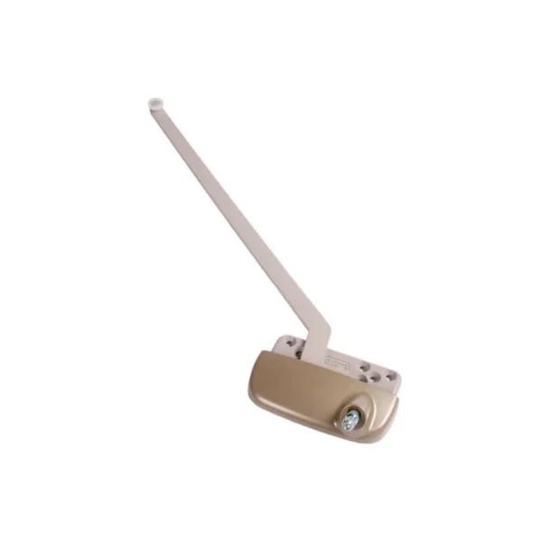 Single Arm Casement Window Operator (Truth Hardware 'Ellipse' 15.32) (13 1/2" Arm) (Left) (Coppertone) (Roller Nylon) - Image 3