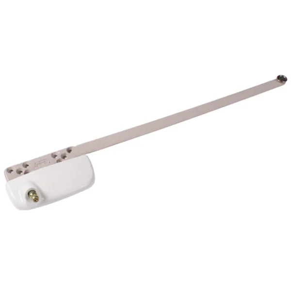 Single Arm Casement Window Operator (Truth Hardware 'Ellipse' 15.32) (13 1/2" Arm) (Right) (White) (Roller Nylon)
