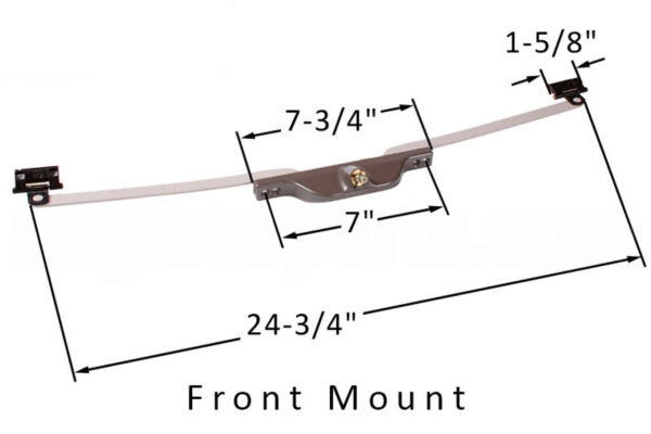 Awning Window Operator (Truth Hardware 22.10) (24-3/4" Pivot Shoe) (Brown) - Image 3