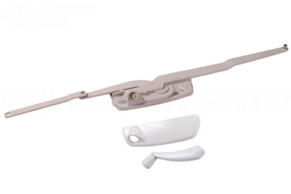 Dual Arm Casement Window Operator with Handle (Replaces 'Maxim' 50.00) (Right) (White)